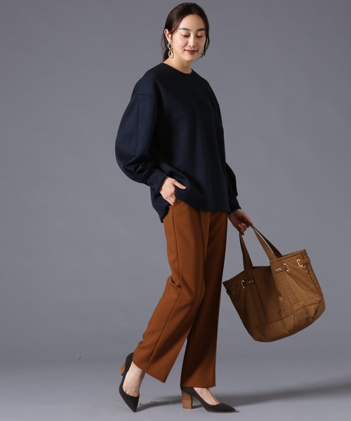 Liesse(リエス)の「ポンチプルオーバー(Tシャツ/カットソー・レディース・ベージュ/ネイビー・FREE)」の19枚目の写真