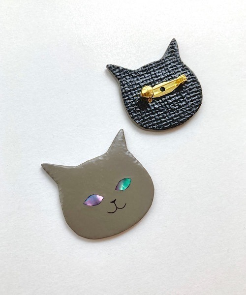 tone(トーン)の「【studio wave】ねこのブローチ(ブローチ/コサージュ・レディース・ブラック/ブラック系その他/グレー/ベージュ/ベージュ系その他/グレー系その他・FREE)」の15枚目の写真