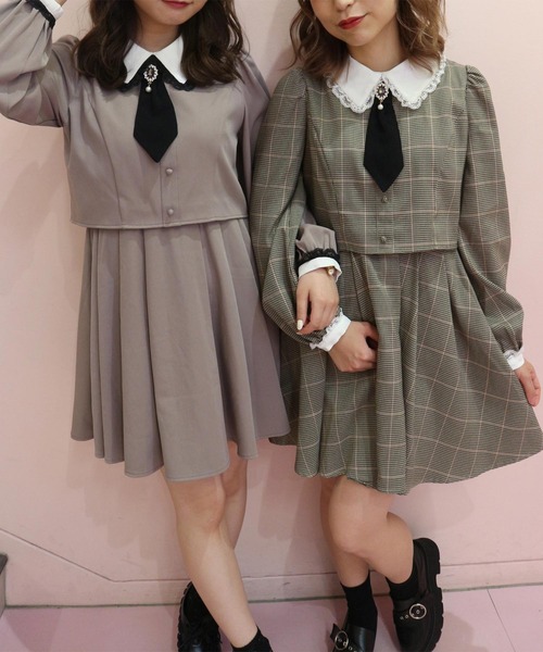 ROJITA（ロジータ）の「ホワイトカラーネクタイワンピース（ワンピース 