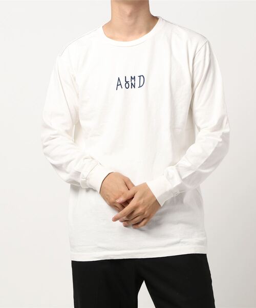 ALMOND(アーモンド)の「SIDESTACK EMB L/S T-SHIRTS/アーモンド 長袖 ロンT(Tシャツ/カットソー・メンズ・ホワイト/セージグリーン/バーガンディー・SMALL/MEDIUM/LARGE)」の3枚目の写真
