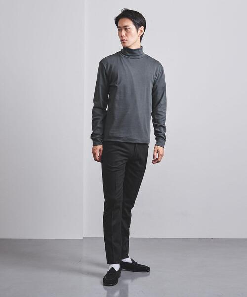 SUNSPEL（サンスペル）の「＜SUNSPEL（サンスペル）＞ スムース オフタートル（Tシャツ/カットソー・メンズ・ブラック/ダークグレー/ホワイト・LARGE/MEDIUM/SMALL）」の9枚目の写真