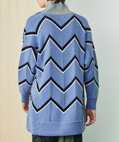 UNITED TOKYO(ユナイテッドトウキョウ)の「オーバーサイズヘリンボーンニット(ニット/セーター・メンズ・ブラック/ブルー・1/FREE)」の13枚目の写真