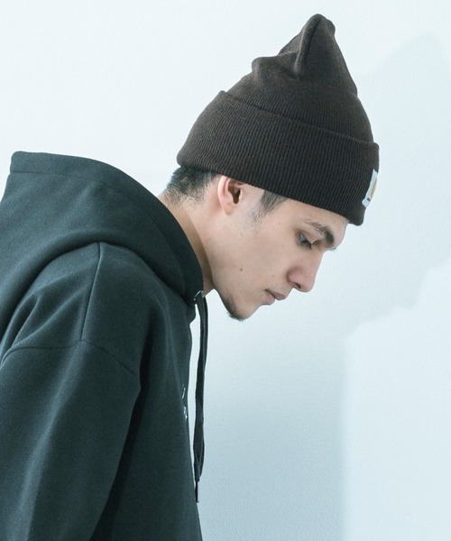 Carhartt（カーハート）の「【Carhartt/カーハート】Acrylic Watch Hat/アクリルウォッチハット / ニットキャップ（ニットキャップ/ビーニー・メンズ・ブラック/ダークブラウン/ネイビー/グレー/グリーン/ブラック×ホワイト・FREE）」の10枚目の写真