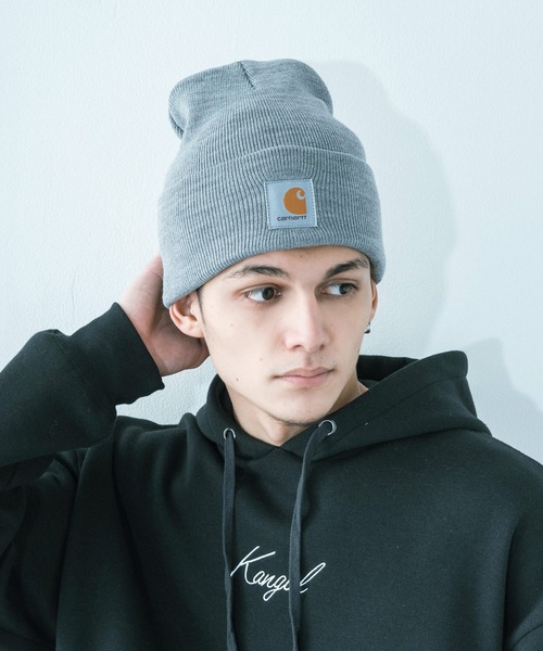 Carhartt（カーハート）の「【Carhartt/カーハート】Acrylic Watch Hat/アクリルウォッチハット / ニットキャップ（ニットキャップ/ビーニー・メンズ・ブラック/ダークブラウン/ネイビー/グレー/グリーン/ブラック×ホワイト・FREE）」の12枚目の写真