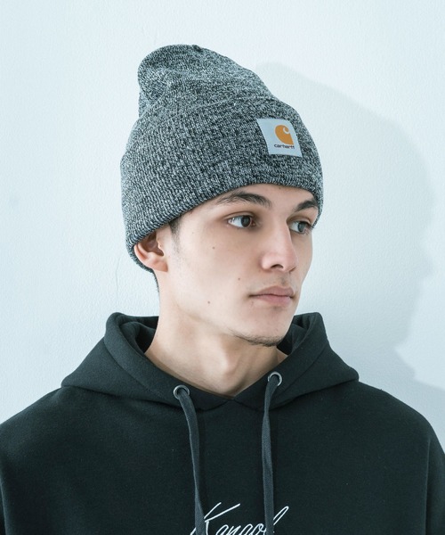 Carhartt（カーハート）の「【Carhartt/カーハート】Acrylic Watch Hat/アクリルウォッチハット / ニットキャップ（ニットキャップ/ビーニー・メンズ・ブラック/ダークブラウン/ネイビー/グレー/グリーン/ブラック×ホワイト・FREE）」の13枚目の写真