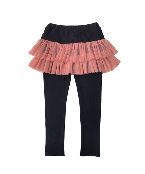 Bee des Bee（ビーデスビー）の「レギンス付き10分丈スカッツ（スカート・キッズ・グレー系その他2/グレー×ピンク/グレー×サックスブルー/グレー系その他/ブラック系その他/ブラック×ピンク/チャコールグレー×パープル/ブラック×グリーン/ブラック系その他2/ブラック×パープル・110cm/100cm/120cm/130cm/140cm/150cm）」の5枚目の写真