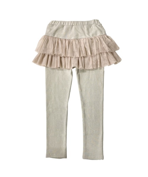 Bee des Bee（ビーデスビー）の「レギンス付き10分丈スカッツ（スカート・キッズ・グレー系その他2/グレー×ピンク/グレー×サックスブルー/グレー系その他/ブラック系その他/ブラック×ピンク/チャコールグレー×パープル/ブラック×グリーン/ブラック系その他2/ブラック×パープル・110cm/100cm/120cm/130cm/140cm/150cm）」の14枚目の写真