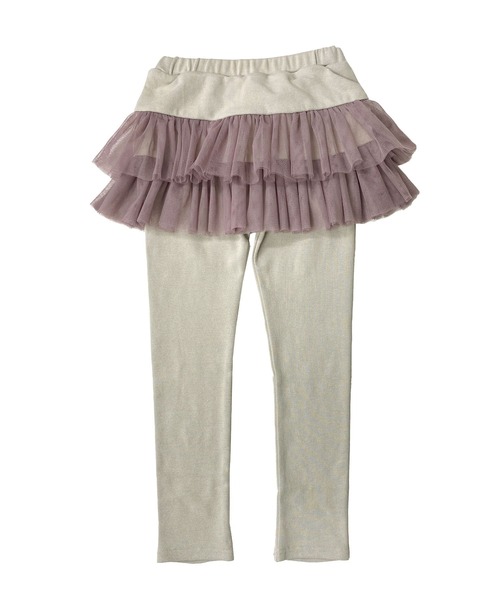 Bee des Bee（ビーデスビー）の「レギンス付き10分丈スカッツ（スカート・キッズ・グレー系その他2/グレー×ピンク/グレー×サックスブルー/グレー系その他/ブラック系その他/ブラック×ピンク/チャコールグレー×パープル/ブラック×グリーン/ブラック系その他2/ブラック×パープル・110cm/100cm/120cm/130cm/140cm/150cm）」の17枚目の写真