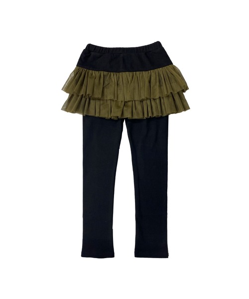 Bee des Bee（ビーデスビー）の「レギンス付き10分丈スカッツ（スカート・キッズ・グレー系その他2/グレー×ピンク/グレー×サックスブルー/グレー系その他/ブラック系その他/ブラック×ピンク/チャコールグレー×パープル/ブラック×グリーン/ブラック系その他2/ブラック×パープル・110cm/100cm/120cm/130cm/140cm/150cm）」の19枚目の写真