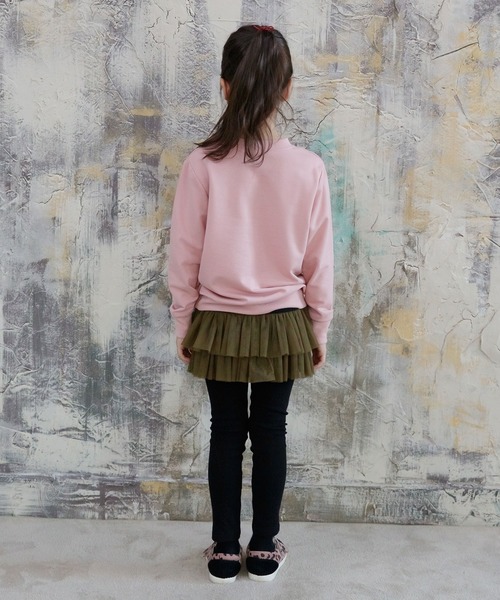 Bee des Bee（ビーデスビー）の「レギンス付き10分丈スカッツ（スカート・キッズ・グレー系その他2/グレー×ピンク/グレー×サックスブルー/グレー系その他/ブラック系その他/ブラック×ピンク/チャコールグレー×パープル/ブラック×グリーン/ブラック系その他2/ブラック×パープル・110cm/100cm/120cm/130cm/140cm/150cm）」の13枚目の写真