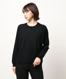 【大きいサイズ】袖プリーツニット