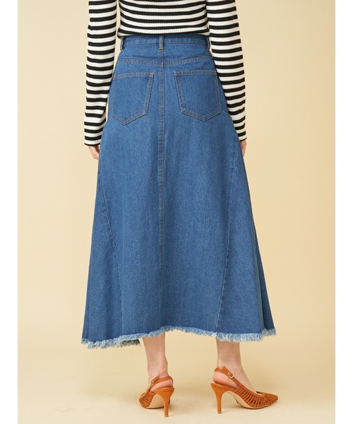 ROYAL PARTY(ロイヤルパーティー)の「サイドタックフレアスカート(スカート・レディース・オレンジ/パープル/ネイビー・MEDIUM/SMALL)」の16枚目の写真