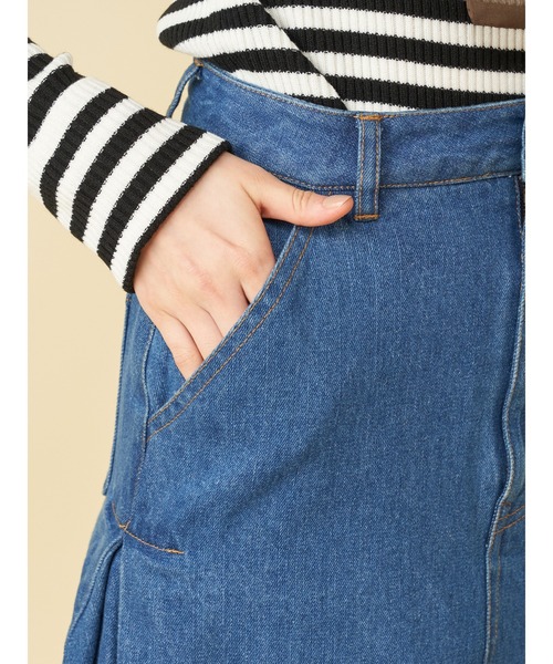 ROYAL PARTY(ロイヤルパーティー)の「サイドタックフレアスカート(スカート・レディース・オレンジ/パープル/ネイビー・MEDIUM/SMALL)」の19枚目の写真