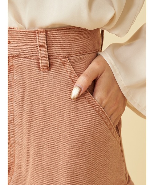 ROYAL PARTY(ロイヤルパーティー)の「サイドタックフレアスカート(スカート・レディース・オレンジ/パープル/ネイビー・MEDIUM/SMALL)」の9枚目の写真