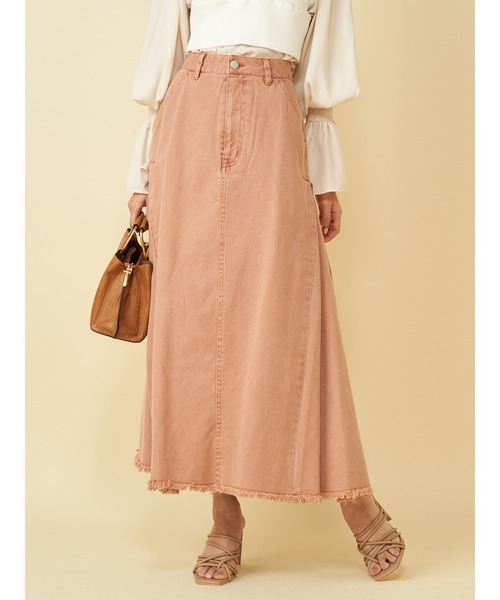 ROYAL PARTY(ロイヤルパーティー)の「サイドタックフレアスカート(スカート・レディース・オレンジ/パープル/ネイビー・MEDIUM/SMALL)」の11枚目の写真