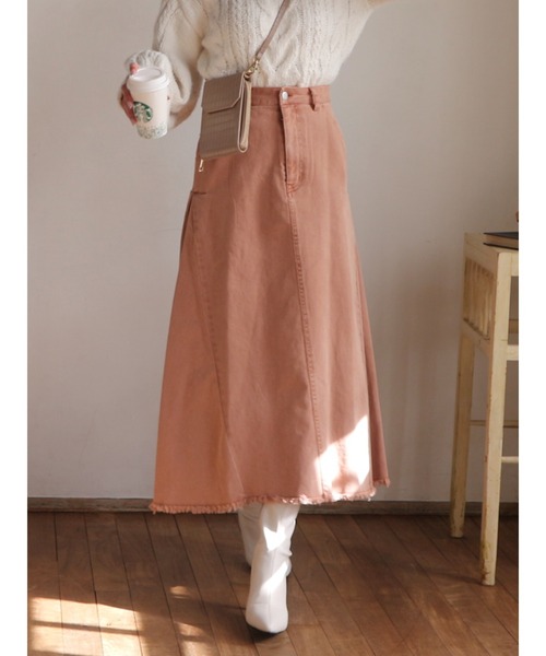 ROYAL PARTY(ロイヤルパーティー)の「サイドタックフレアスカート(スカート・レディース・オレンジ/パープル/ネイビー・MEDIUM/SMALL)」の21枚目の写真