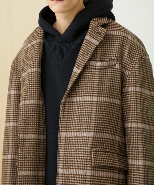 チェックオーバーサイズチェスターコート（チェスターコート）｜UNITED