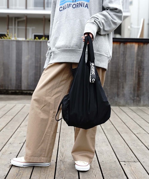 Ocean Pacific（オーシャンパシフィック）の「【OP / オーピー】エコバッグ（エコバッグ/サブバッグ・レディース・ブラック/ネイビー/グレー/カーキ/イエロー・FREE）」の9枚目の写真