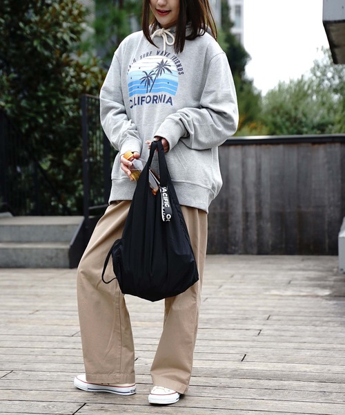 Ocean Pacific（オーシャンパシフィック）の「【OP / オーピー】エコバッグ（エコバッグ/サブバッグ・レディース・ブラック/ネイビー/グレー/カーキ/イエロー・FREE）」の10枚目の写真