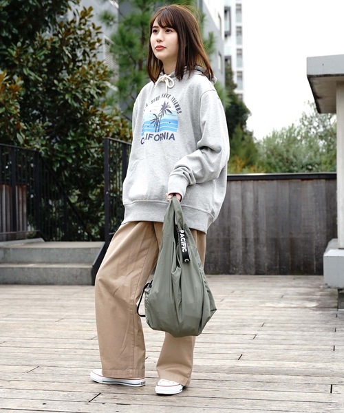 Ocean Pacific（オーシャンパシフィック）の「【OP / オーピー】エコバッグ（エコバッグ/サブバッグ・レディース・ブラック/ネイビー/グレー/カーキ/イエロー・FREE）」の14枚目の写真