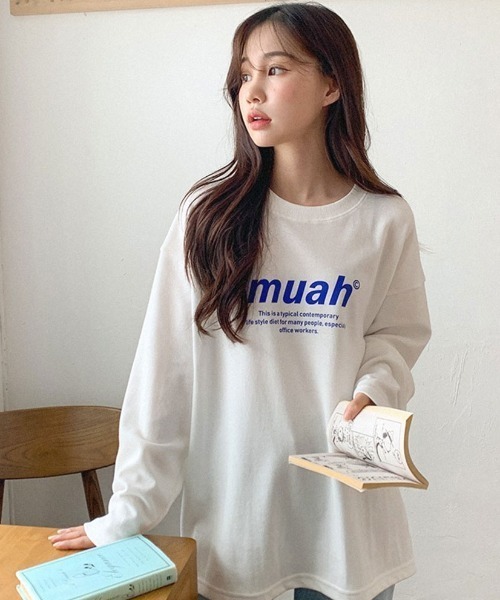 美品♡MORPH8NE モルフィン AMBER ハート ロゴ ロングシャツ