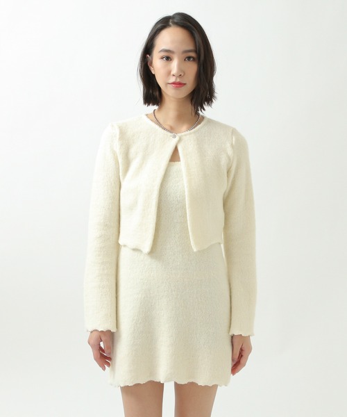 ALAND（エーランド）の「curetty／カーディガンセットワンピース　2930663（ワンピース・レディース・アイボリー/ブラック・SMALL）」の19枚目の写真