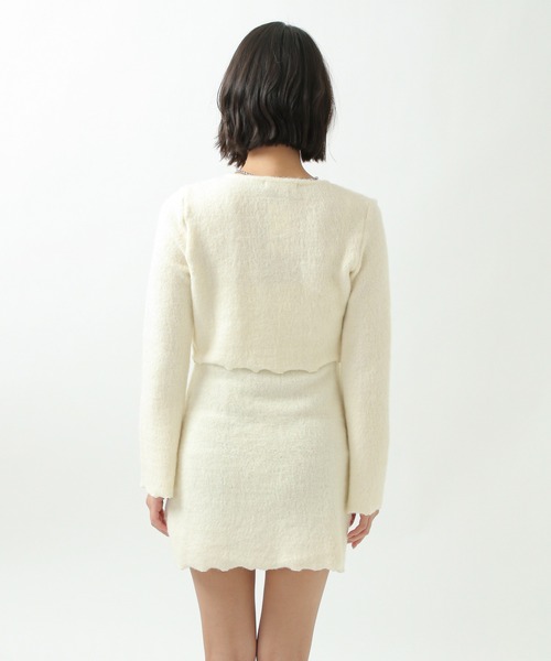 ALAND（エーランド）の「curetty／カーディガンセットワンピース　2930663（ワンピース・レディース・アイボリー/ブラック・SMALL）」の4枚目の写真