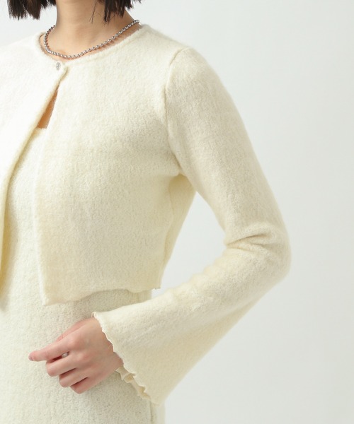 ALAND（エーランド）の「curetty／カーディガンセットワンピース　2930663（ワンピース・レディース・アイボリー/ブラック・SMALL）」の12枚目の写真