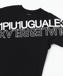 【1PIU1UGUALE3 RELAX】ダブルロゴ半袖Tシャツ / UST-21001