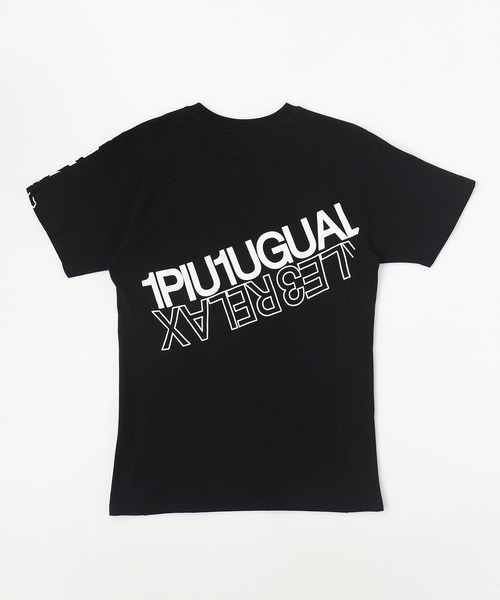 1piu1uguale3 RELAX(ウノピュウノウグァーレトレリラックス)の「【1PIU1UGUALE3 RELAX】ダブルロゴ半袖Tシャツ / UST-21001(Tシャツ/カットソー・メンズ・ホワイト/ブラック・SMALL/MEDIUM/LARGE/X-LARGE)」の13枚目の写真