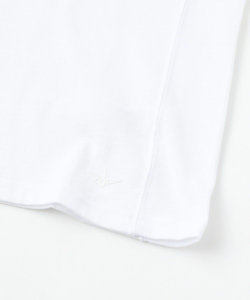 1piu1uguale3 RELAX(ウノピュウノウグァーレトレリラックス)の「【1PIU1UGUALE3 RELAX】ダブルロゴ半袖Tシャツ / UST-21001(Tシャツ/カットソー・メンズ・ホワイト/ブラック・SMALL/MEDIUM/LARGE/X-LARGE)」の11枚目の写真