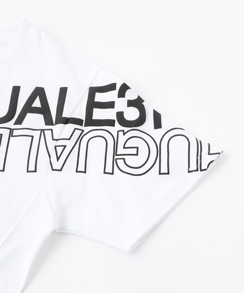 1piu1uguale3 RELAX(ウノピュウノウグァーレトレリラックス)の「【1PIU1UGUALE3 RELAX】ダブルロゴ半袖Tシャツ / UST-21001(Tシャツ/カットソー・メンズ・ホワイト/ブラック・SMALL/MEDIUM/LARGE/X-LARGE)」の10枚目の写真