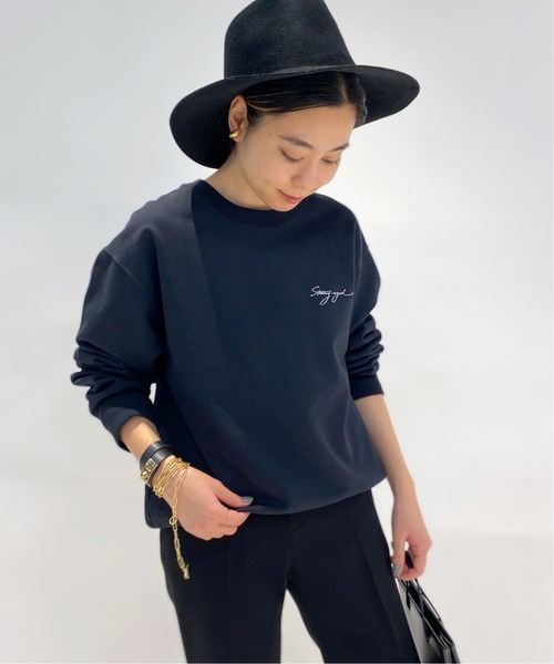 AP STUDIO(エーピーストゥディオ)の「エンブロイダリースウェットプルオーバー(Tシャツ/カットソー・レディース・ブラック・FREE)」の11枚目の写真