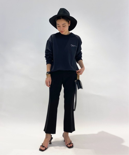 AP STUDIO(エーピーストゥディオ)の「エンブロイダリースウェットプルオーバー(Tシャツ/カットソー・レディース・ブラック・FREE)」の6枚目の写真