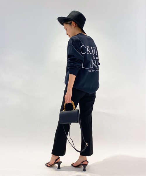 AP STUDIO(エーピーストゥディオ)の「エンブロイダリースウェットプルオーバー(Tシャツ/カットソー・レディース・ブラック・FREE)」の18枚目の写真