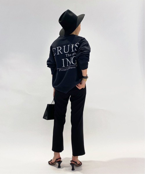 AP STUDIO(エーピーストゥディオ)の「エンブロイダリースウェットプルオーバー(Tシャツ/カットソー・レディース・ブラック・FREE)」の9枚目の写真