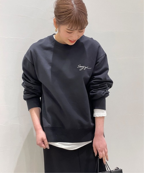 AP STUDIO(エーピーストゥディオ)の「エンブロイダリースウェットプルオーバー(Tシャツ/カットソー・レディース・ブラック・FREE)」の20枚目の写真
