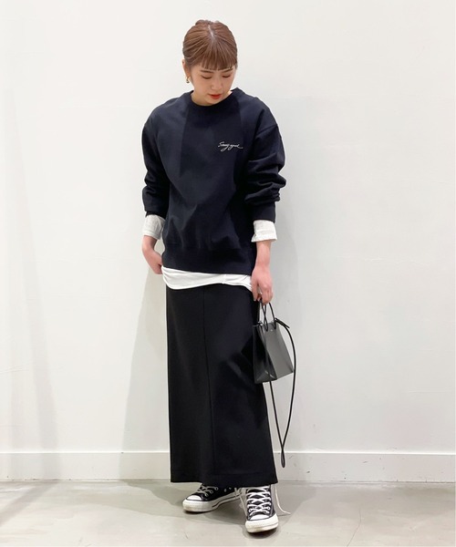 AP STUDIO(エーピーストゥディオ)の「エンブロイダリースウェットプルオーバー(Tシャツ/カットソー・レディース・ブラック・FREE)」の21枚目の写真