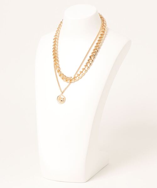 SPIRALGIRL（スパイラルガール）の「2連コインネックレス（ネックレス・レディース・シルバー/ゴールド・FREE）」の5枚目の写真