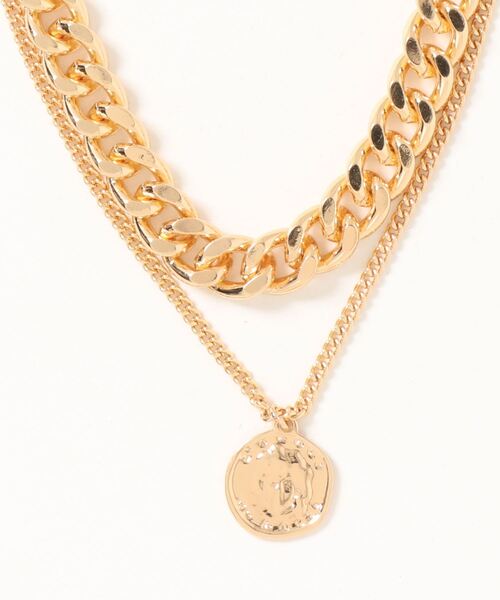 SPIRALGIRL（スパイラルガール）の「2連コインネックレス（ネックレス・レディース・シルバー/ゴールド・FREE）」の6枚目の写真