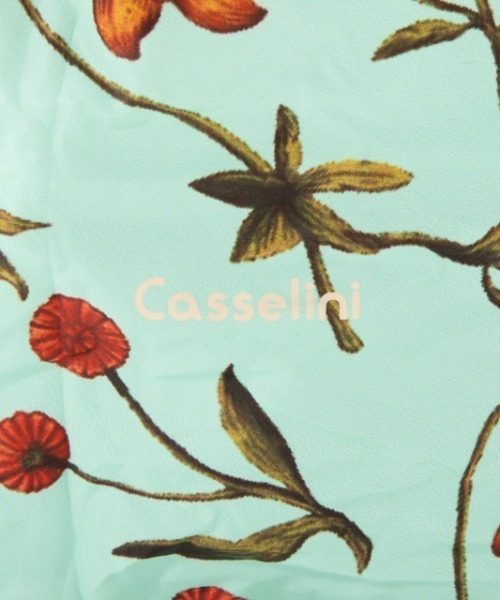 Casselini(キャセリーニ)の「プリントフリルミニエコバッグ(エコバッグ/サブバッグ・レディース・アイボリー/ブラウン/ブルー系1/オレンジ・FREE)」の13枚目の写真