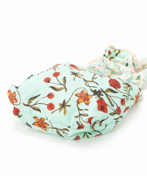 Casselini(キャセリーニ)の「プリントフリルミニエコバッグ(エコバッグ/サブバッグ・レディース・アイボリー/ブラウン/ブルー系1/オレンジ・FREE)」の19枚目の写真