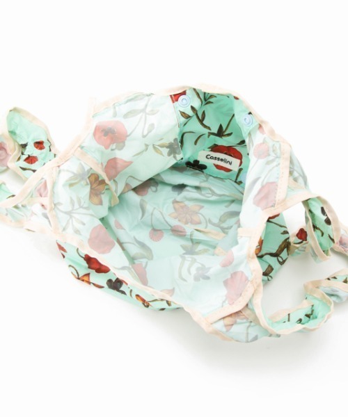 Casselini(キャセリーニ)の「プリントフリルミニエコバッグ(エコバッグ/サブバッグ・レディース・アイボリー/ブラウン/ブルー系1/オレンジ・FREE)」の17枚目の写真