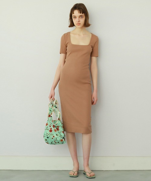 Casselini(キャセリーニ)の「プリントフリルミニエコバッグ(エコバッグ/サブバッグ・レディース・アイボリー/ブラウン/ブルー系1/オレンジ・FREE)」の16枚目の写真