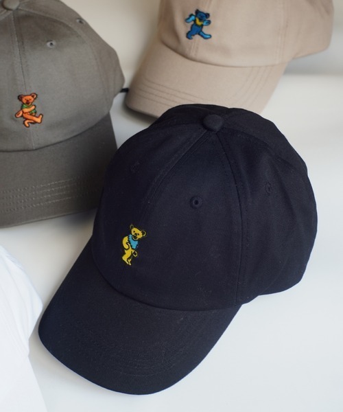 Grateful Dead(グレイトフルデッド)の「【GRATEFUL DEAD/グレイトフルデッド】刺繍ローキャップ(キャップ・メンズ・チャコール/ホワイト/ブラック/ベージュ/ダークベージュ/アイボリー/ブラック系その他・FREE)」の4枚目の写真