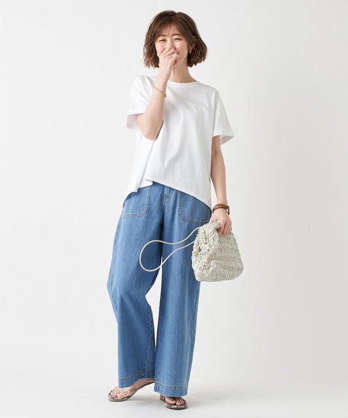 RIVE DROITE（リヴドロワ）の「シーズン問わず楽しめる　サイドポケットデニムパンツ（デニムパンツ・レディース・ブルー/ネイビー・36/38）」の17枚目の写真