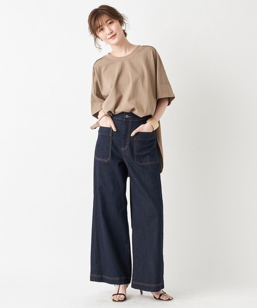 RIVE DROITE（リヴドロワ）の「シーズン問わず楽しめる　サイドポケットデニムパンツ（デニムパンツ・レディース・ブルー/ネイビー・36/38）」の15枚目の写真