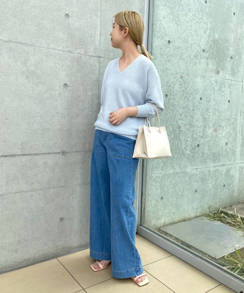 RIVE DROITE（リヴドロワ）の「シーズン問わず楽しめる　サイドポケットデニムパンツ（デニムパンツ・レディース・ブルー/ネイビー・36/38）」の4枚目の写真