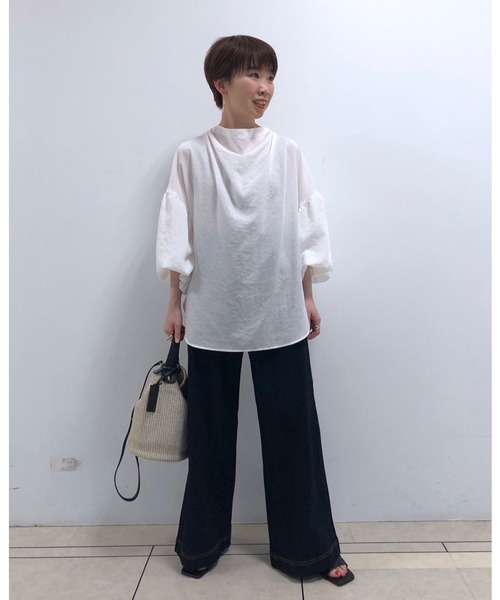 RIVE DROITE（リヴドロワ）の「シーズン問わず楽しめる　サイドポケットデニムパンツ（デニムパンツ・レディース・ブルー/ネイビー・36/38）」の7枚目の写真