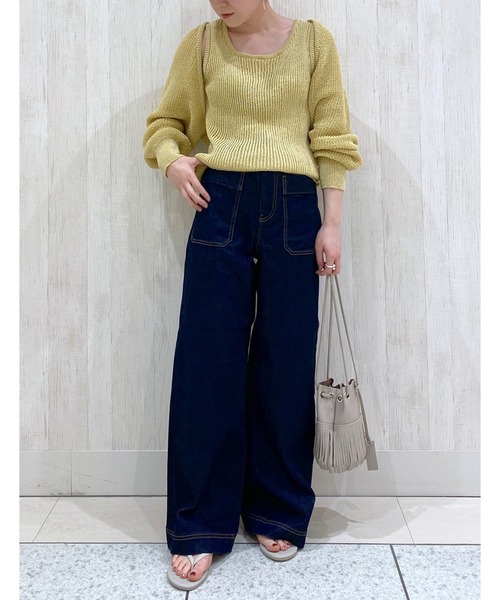 RIVE DROITE（リヴドロワ）の「シーズン問わず楽しめる　サイドポケットデニムパンツ（デニムパンツ・レディース・ブルー/ネイビー・36/38）」の9枚目の写真